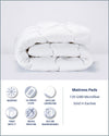 120 GSM Microfiber Luxury Quilted Mattress Pad