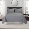 120 GSM Luxury Microfiber Coverlets & Shams (Soft Grey)