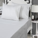 200 Thread Count Cotton/Polyester Linens  (White)