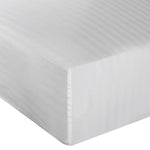 120 GSM Luxury Embossed Stripe Microfiber Linens  (White)
