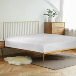 120 GSM Luxury Embossed Stripe Microfiber Linens  (White)