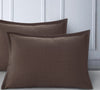 120 GSM Luxury Microfiber Coverlets & Shams (Brown)