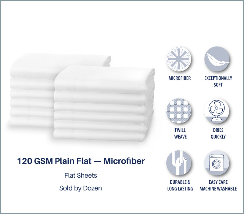 120 GSM Luxury Microfiber Linens (White)