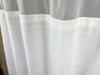 HANG2IT Shower Curtains-Millennium Buckle-Built in Hooks for Hanging (White)