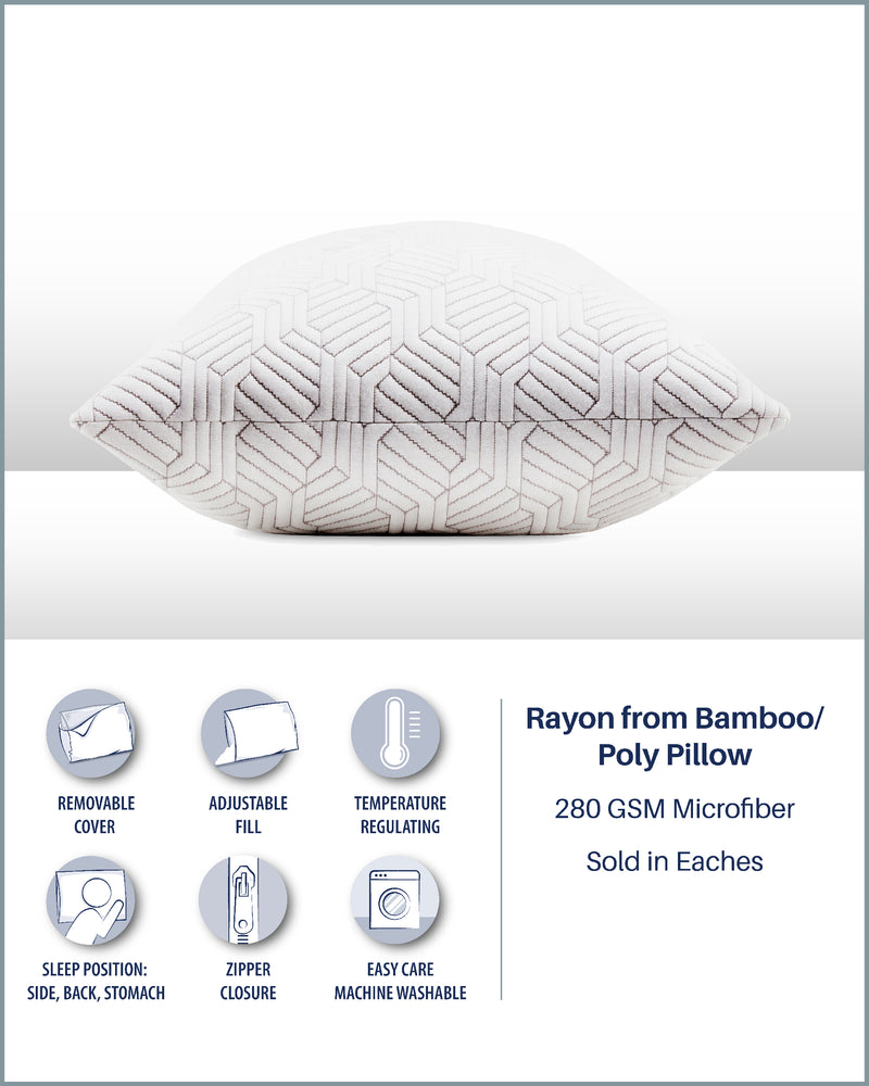 280 GSM Rayon from Bamboo/Poly Pillow