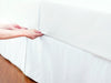 85 GSM Microfiber Pleated Bed Skirt (White)