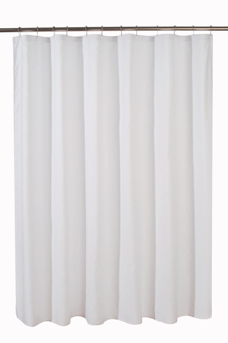85 GSM Microfiber Shower Curtains (White)